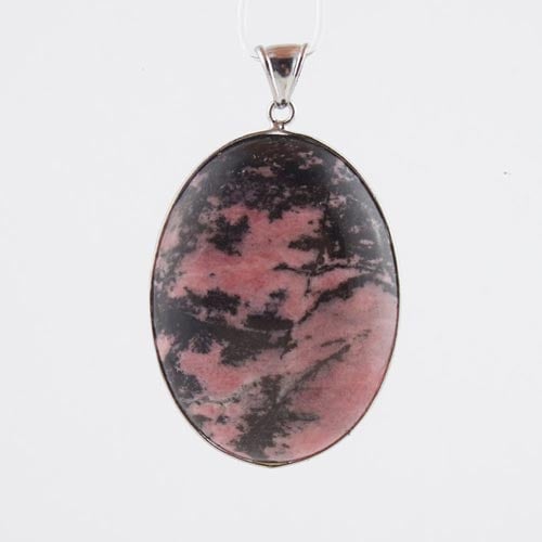 rhodonite pendant a PurCrystal™ / Crystals & Minerals Vesica Institute for Holistic Studies