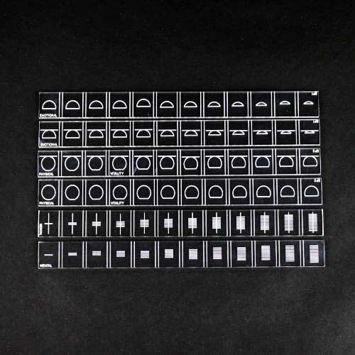Subplane Strips, for Human Archetype Ruler