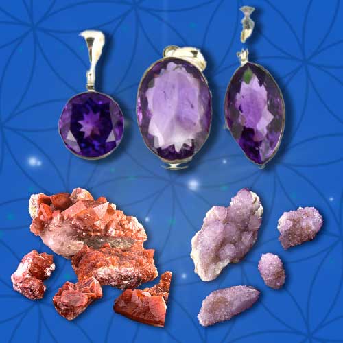 Vibrationally Tested Amethyst Crystals at Vesica.org