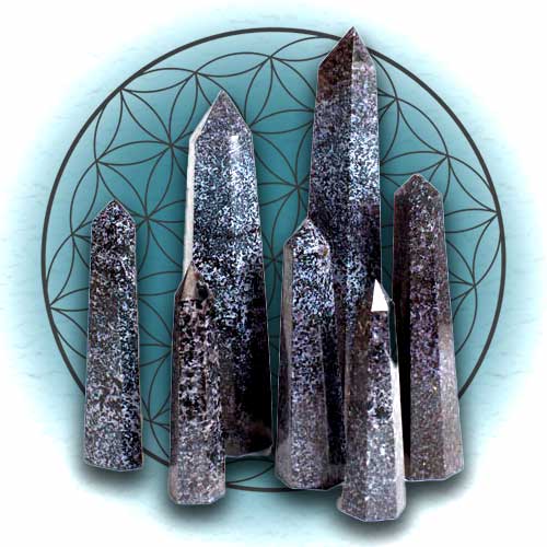 Vibrationally Tested Indigo Gabbro Crystals at Vesica.org